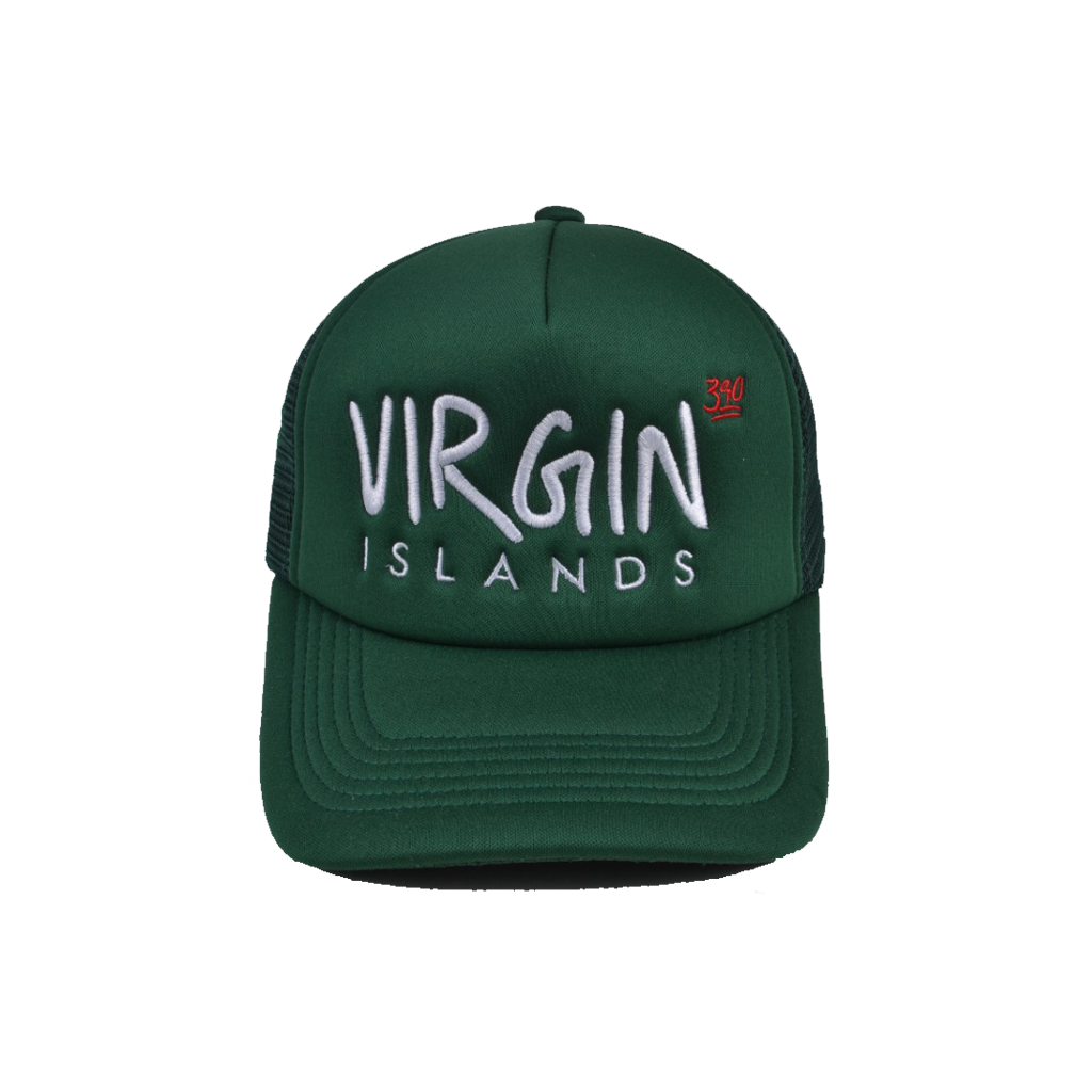 Virgin Islands Trucker Hat - Forest Green