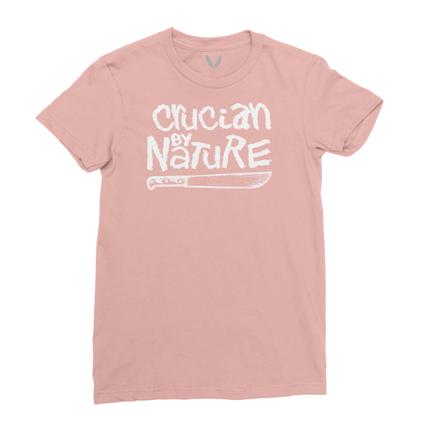 Crucian By Nature Logo (W) - Desert Pink