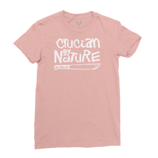 Crucian By Nature Logo (W) - Desert Pink