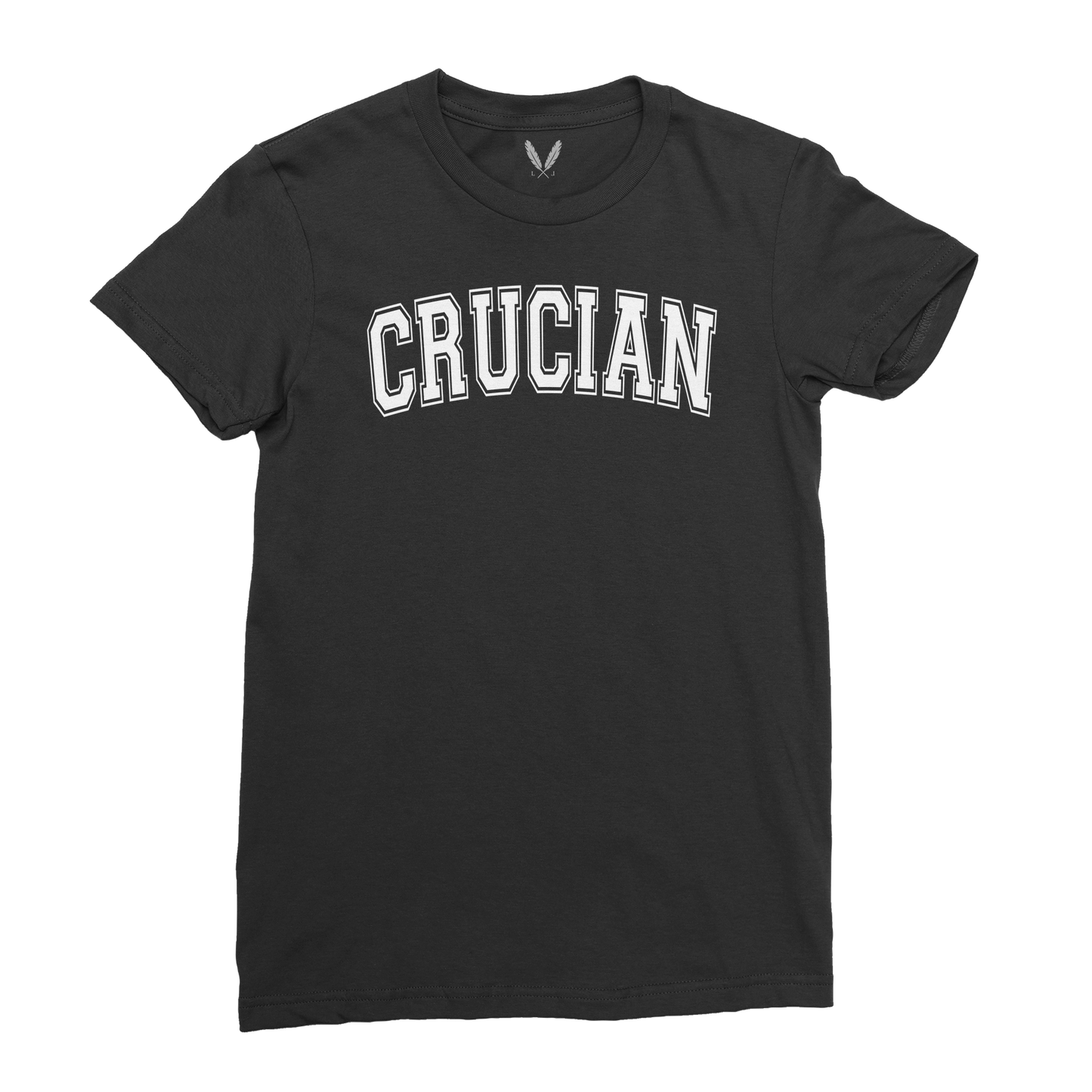 Crucian Varsity Logo (W) - Black and White
