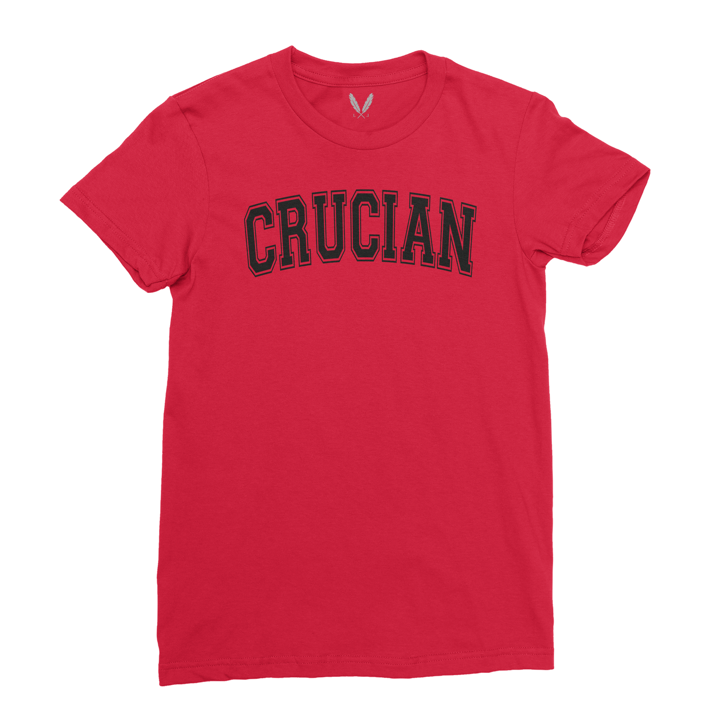 Crucian Varsity Logo (W) - Red and Black