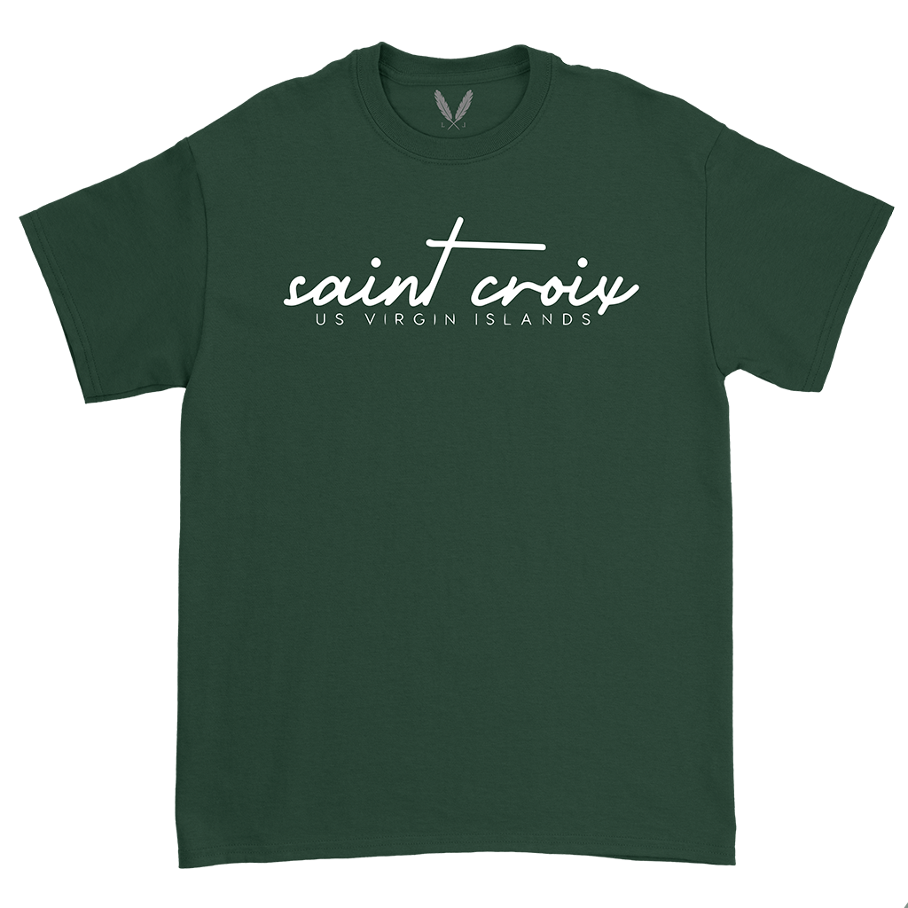 Saint Croix Script Logo - Forest Green