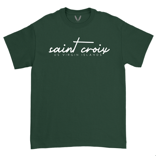 Saint Croix Script Logo - Forest Green