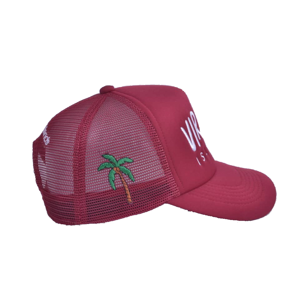 Virgin Islands Trucker Hat - Maroon