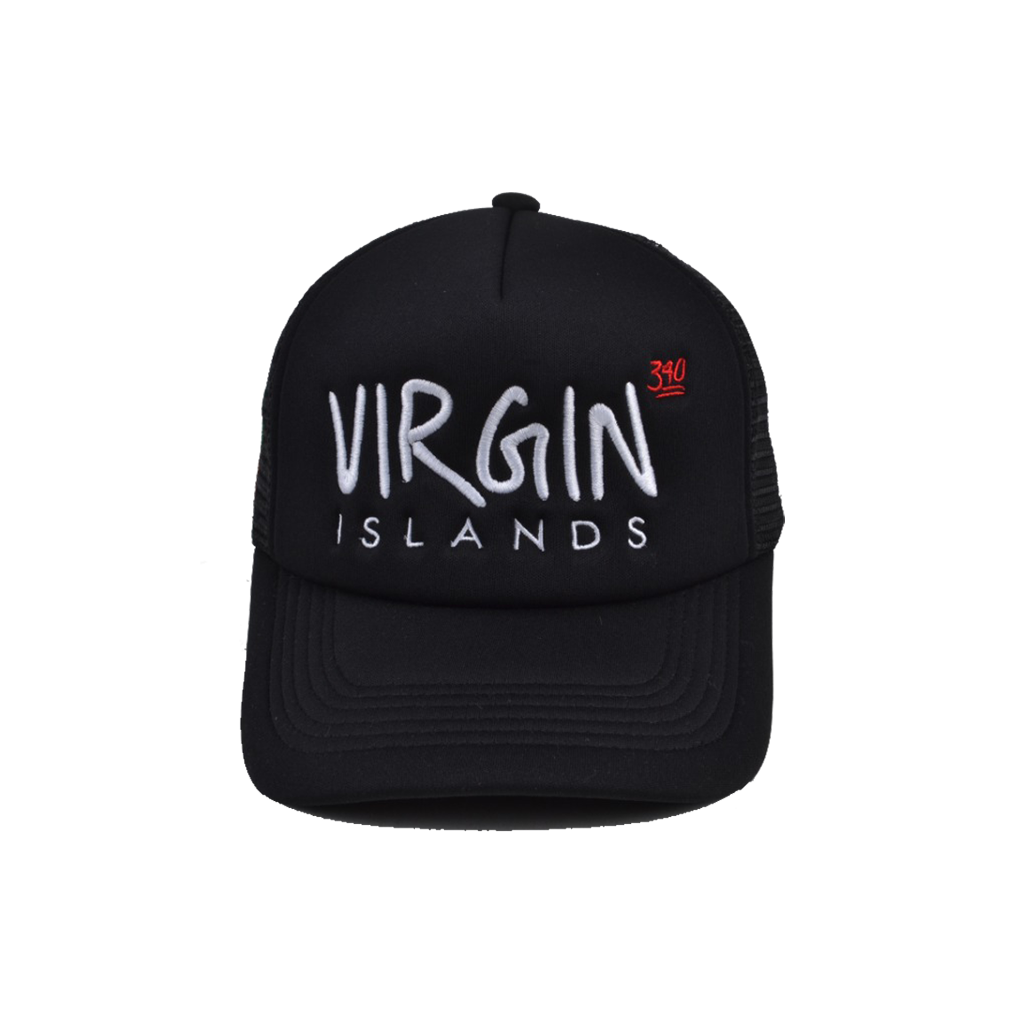 Virgin Islands Trucker Hat - Black
