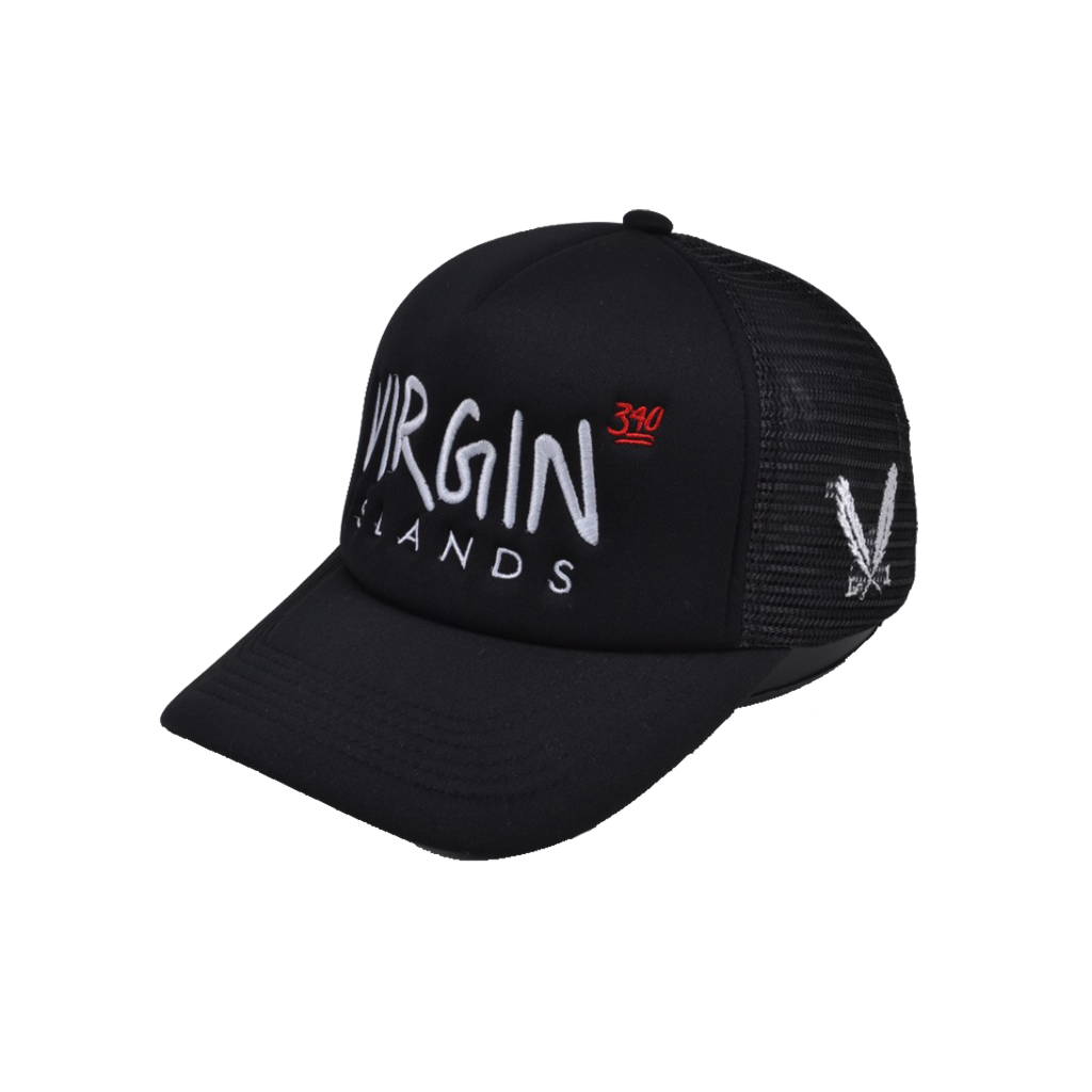 Virgin Islands Trucker Hat - Black