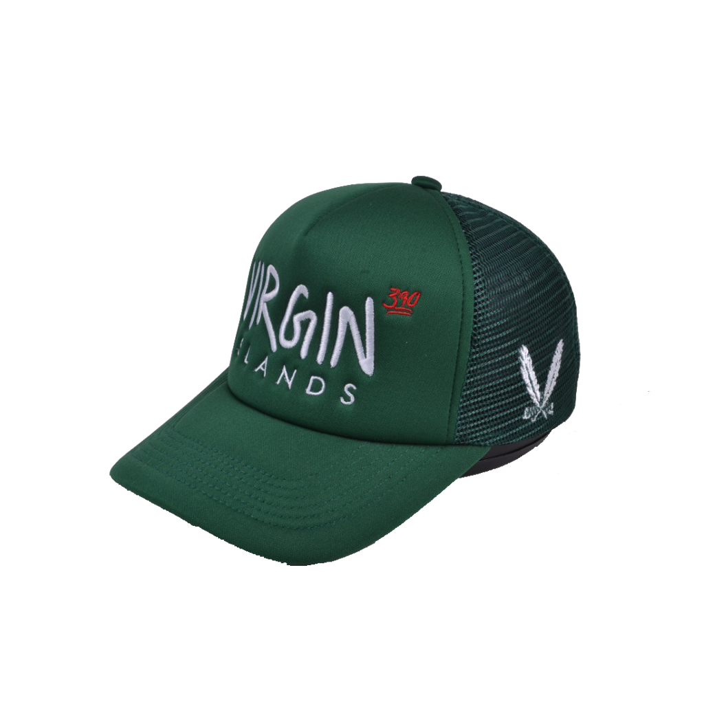 Virgin Islands Trucker Hat - Forest Green